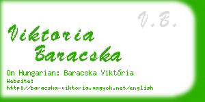 viktoria baracska business card